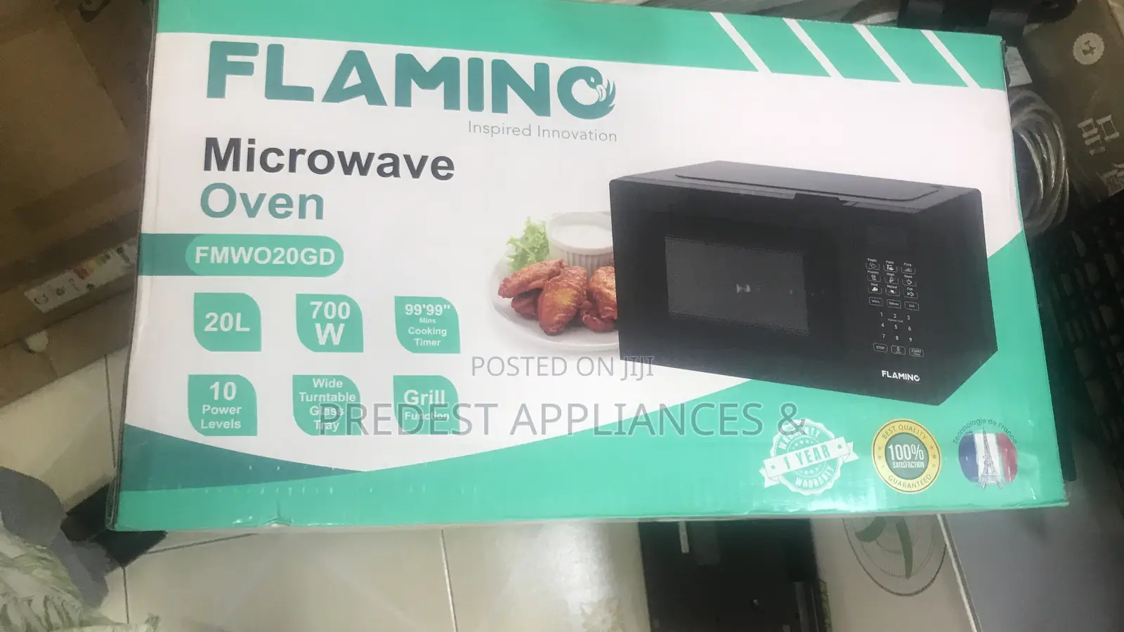 Flamingo Digital Microwave Oven With Grill (20l)