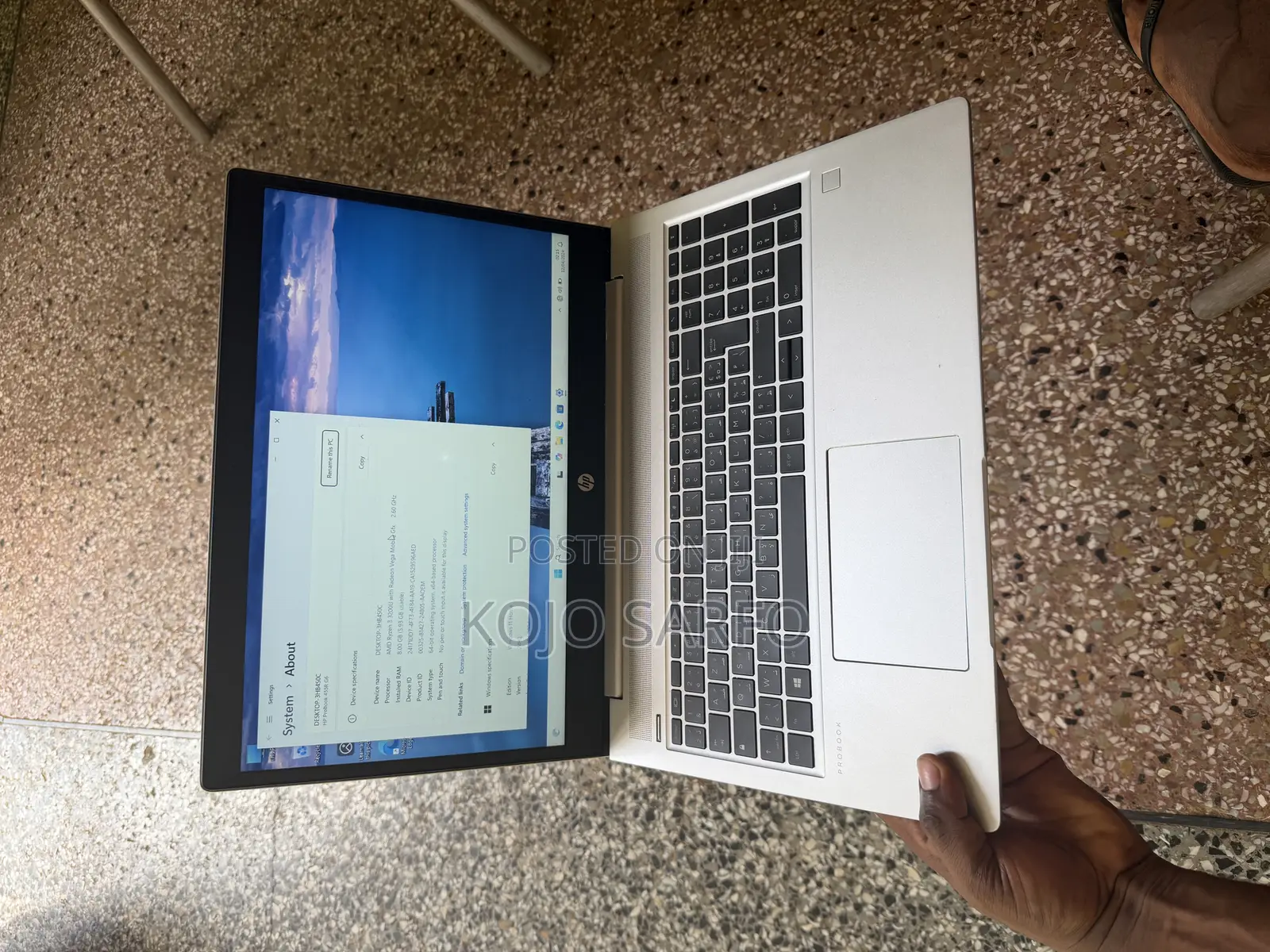 Laptop HP ProBook 455 G5 8GB AMD Ryzen 3 SSD 128GB