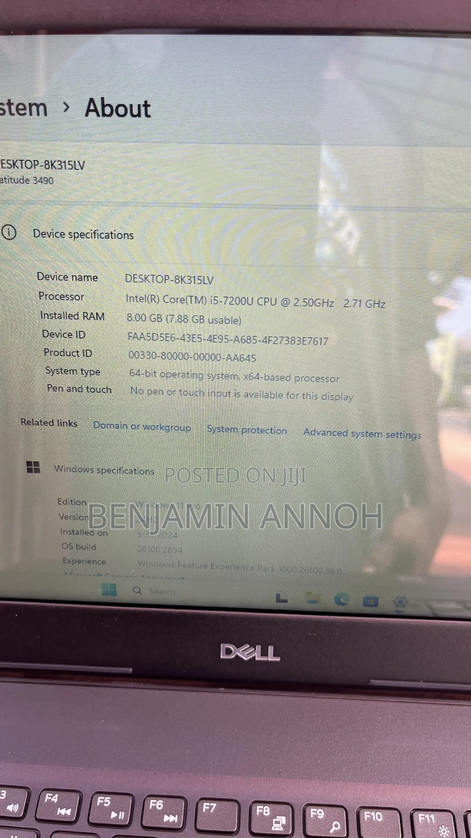 Laptop Dell Latitude 3490 8GB Intel Core i5 SSD 256GB