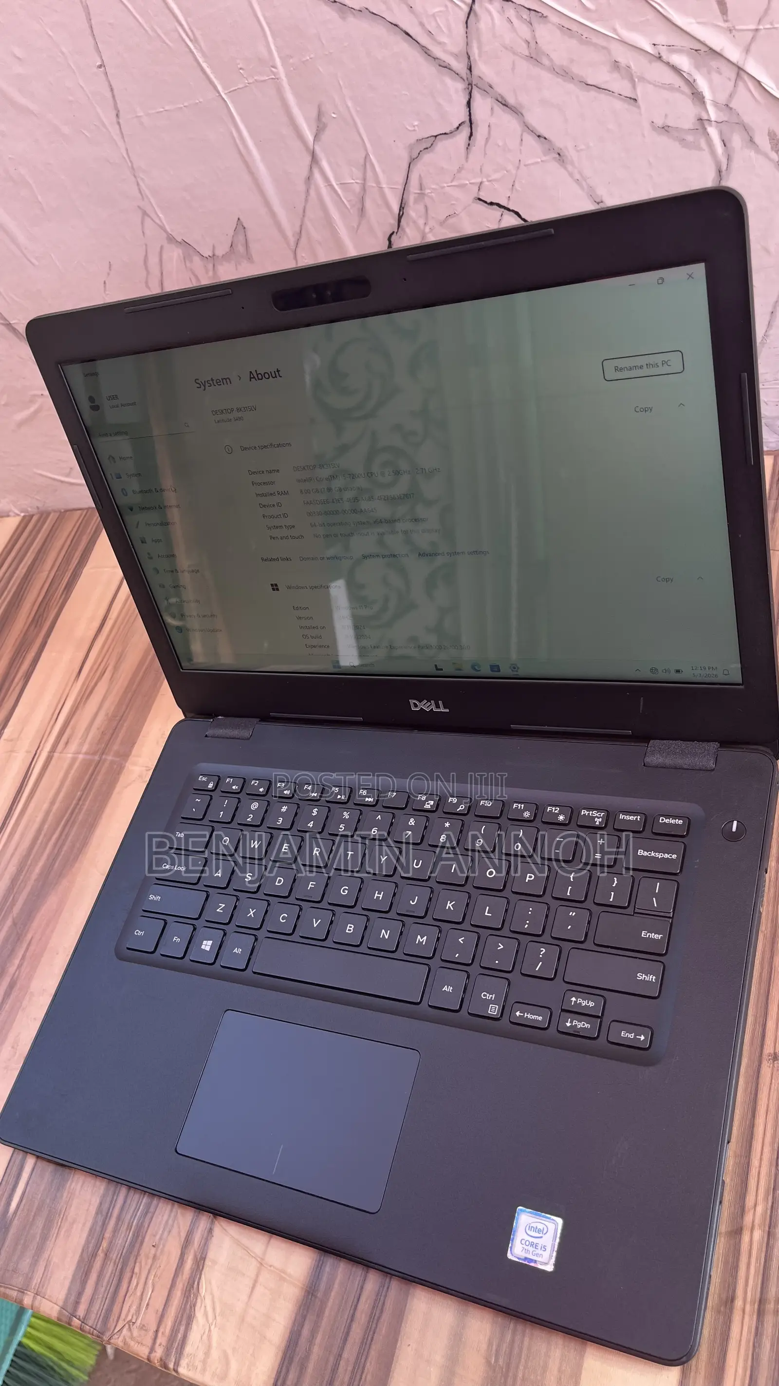 Laptop Dell Latitude 3490 8GB Intel Core i5 SSD 256GB