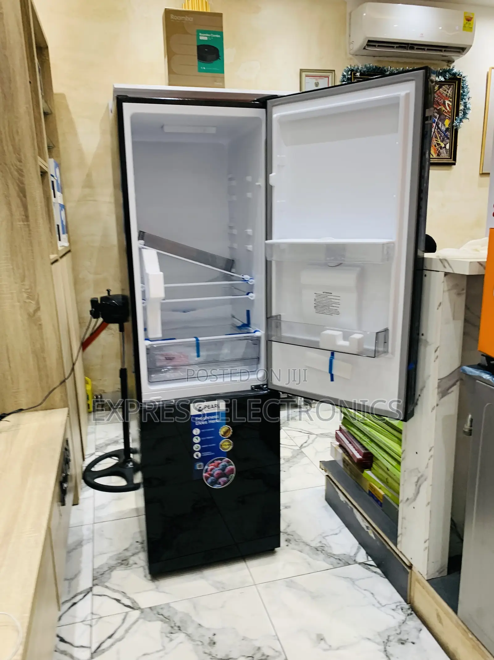 Spectacular Performance Double Door Fridge Pearl Pf-370-13m