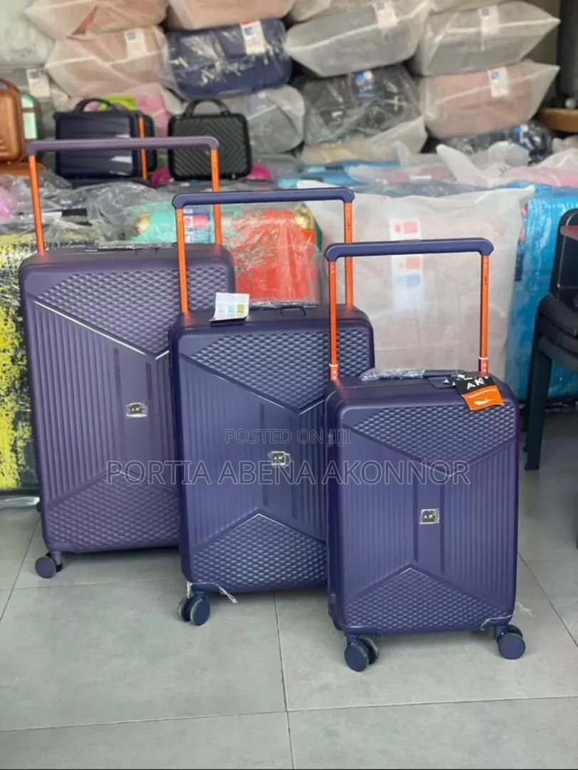 Brand New 3-in-1 Am Trolley Luggage Set | 360° Wheels | Unbreakable