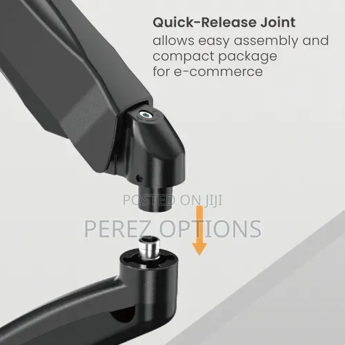 Single Monitor Arm Desk Mount for 13 to 32 Inch, Black