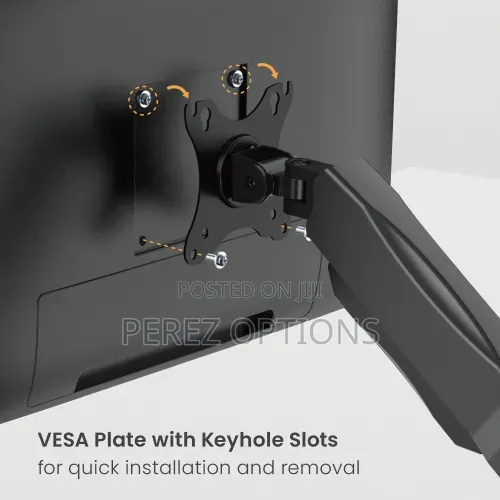 Single Monitor Arm Desk Mount for 13 to 32 Inch, Black