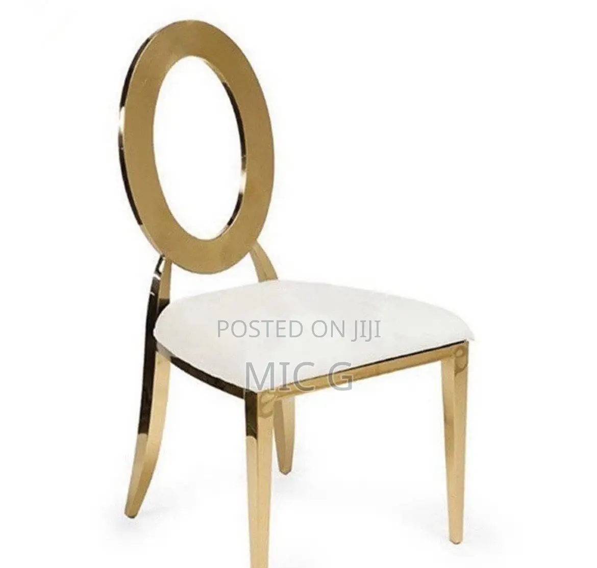 100pc Gold Wedding Chairs