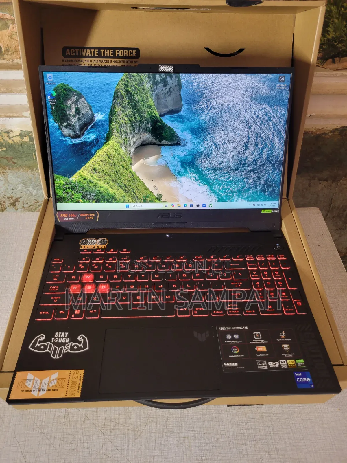 Laptop Asus TUF Gaming A15 16GB Intel Core i7 SSD 1T