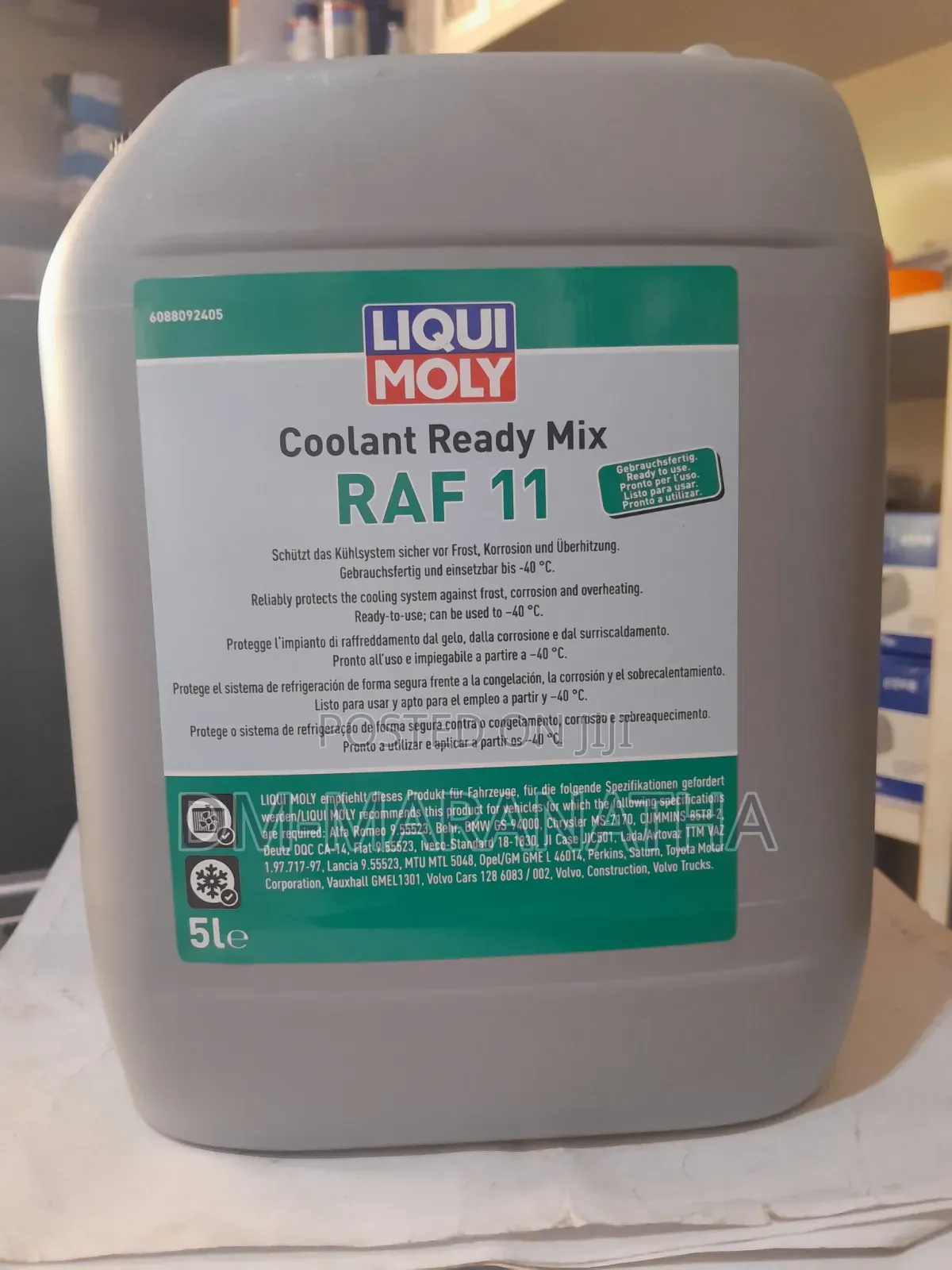 Coolant Ready Mix Raf 11 5l Bluegreen