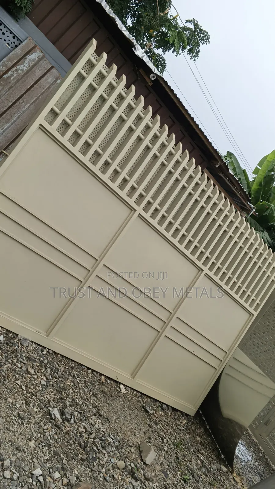 Galvanized Metal Gate