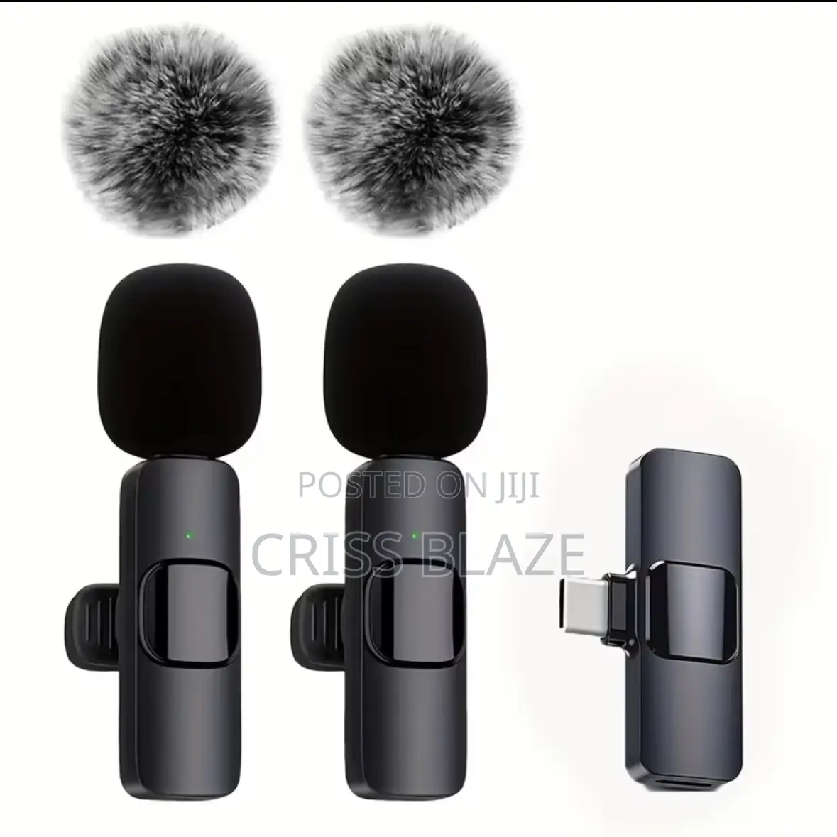 2 Wireless Lavalier Microphones