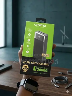 Oraimo 20000mah Super Fast Charger 22.5w – Portable Power Bank