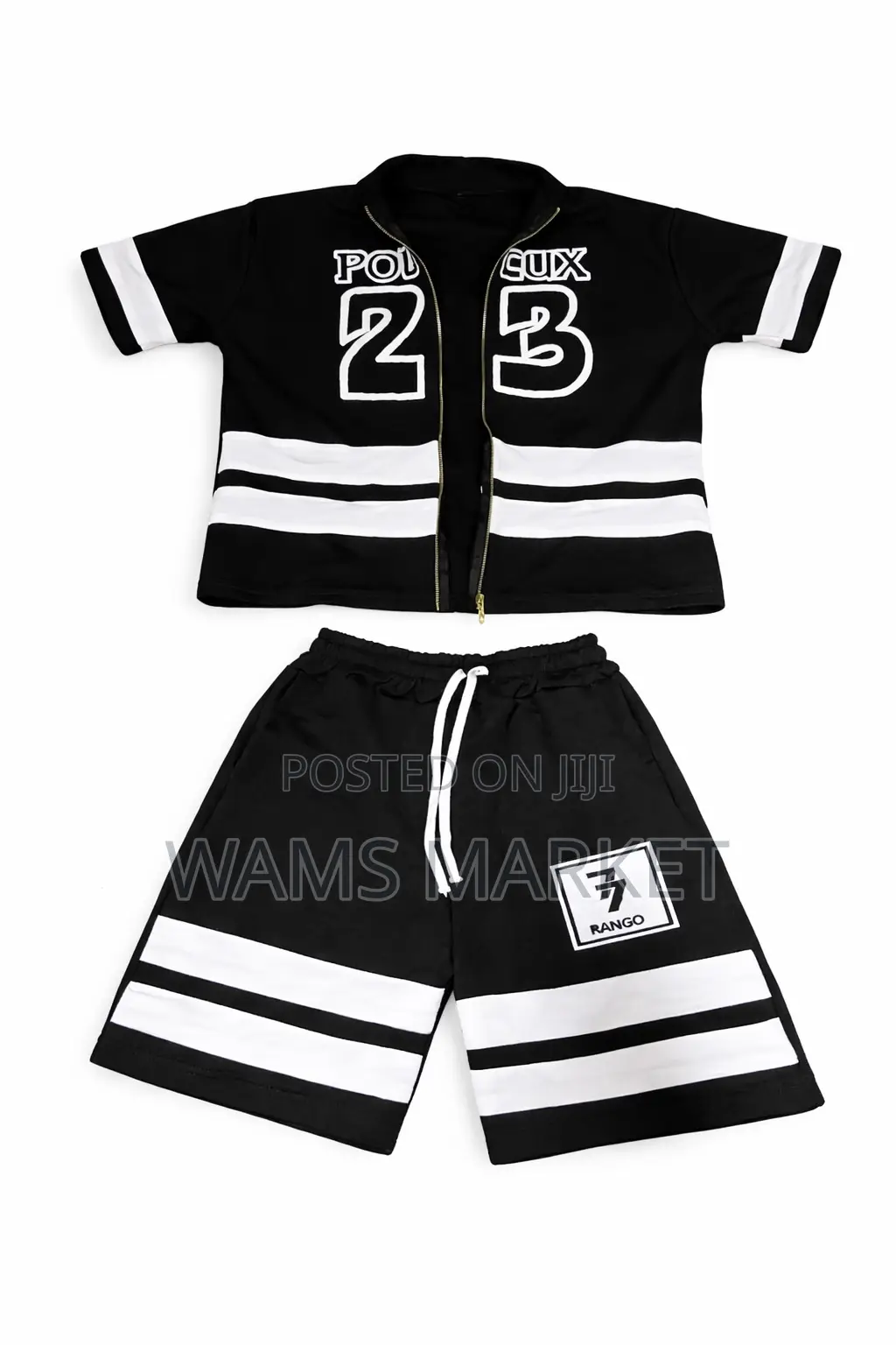 Men’S 2-piece Sporty Tracksuit Set – Zip Top Shorts