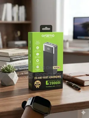 Oraimo 20000mah Power Bank 22.5w – Strong Battery Backup