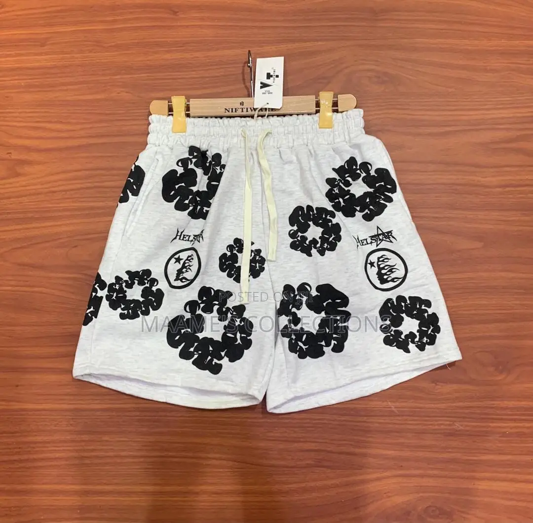 Denim Tears the Cotton Wreath Shorts.