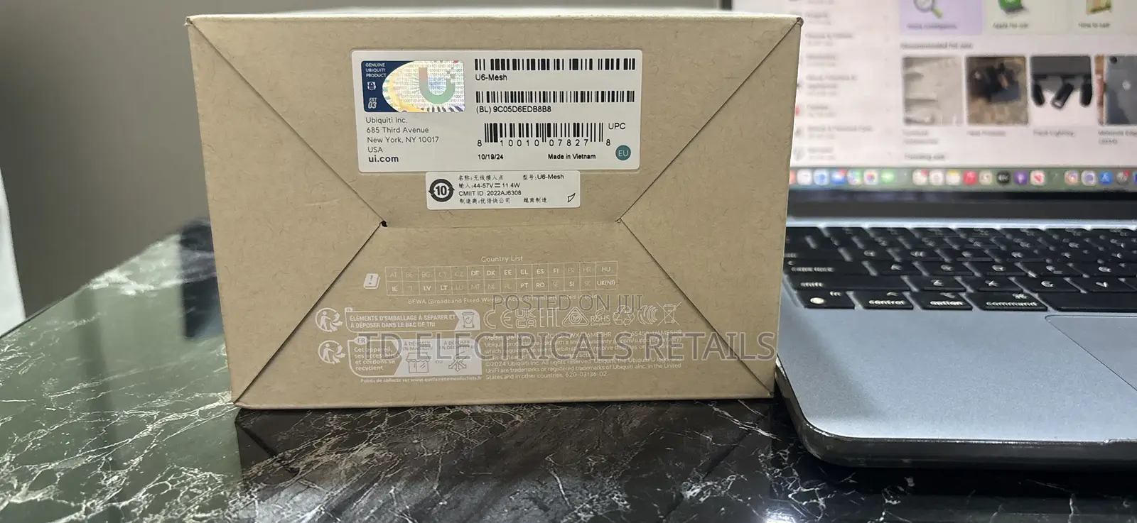 Ubiquiti Unifi 6 Mesh Pro | High-Capacity Outdoor Wifi 6 Access Point