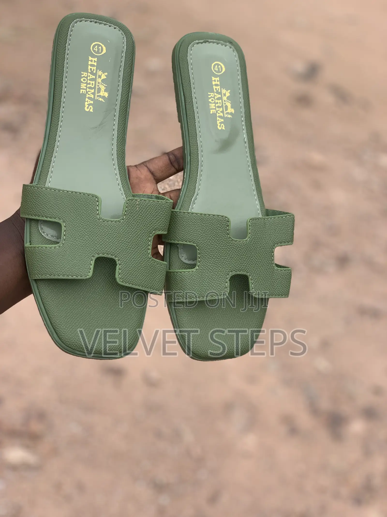Rough Hermes Slippers