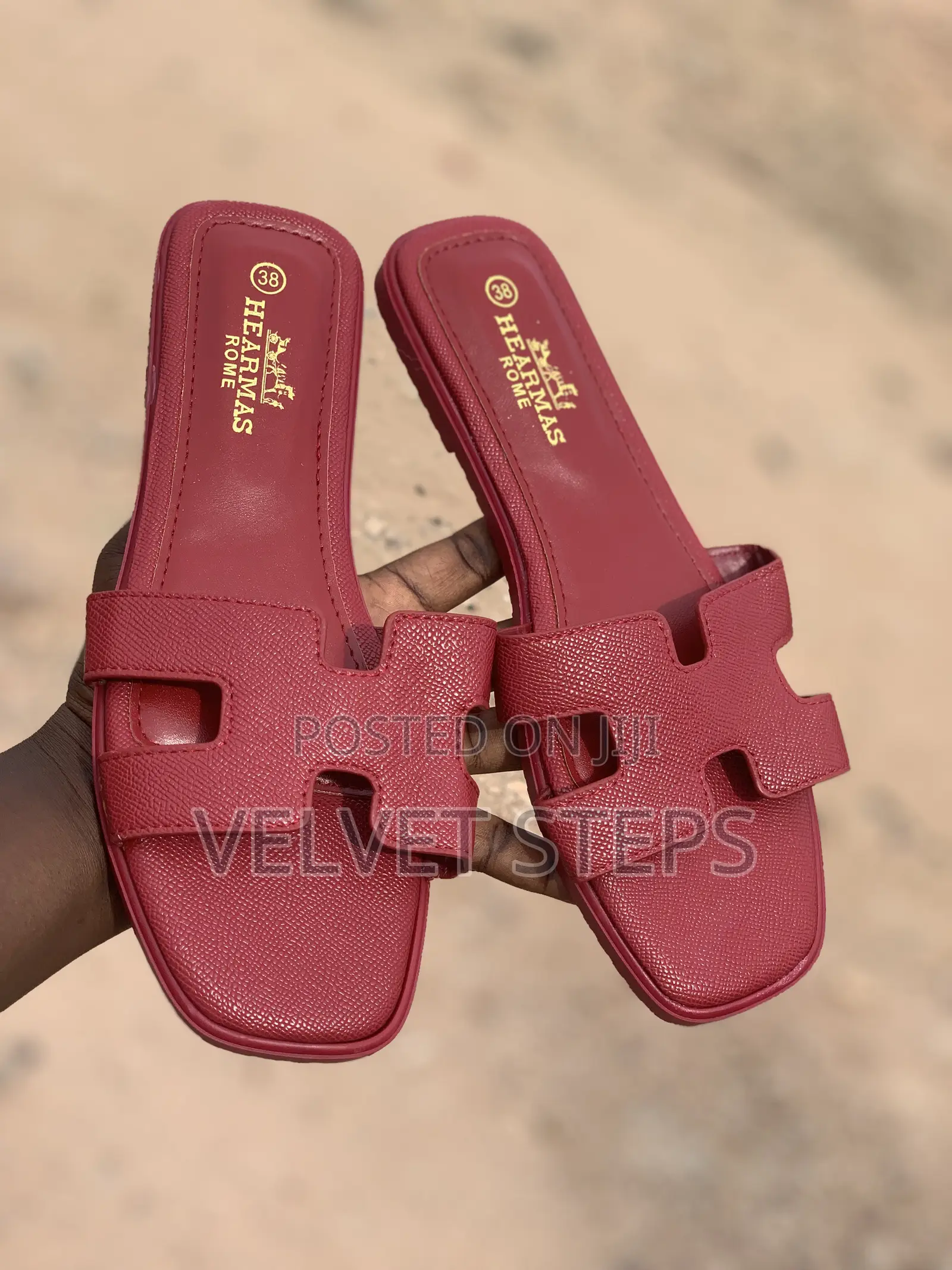 Rough Hermes Slippers