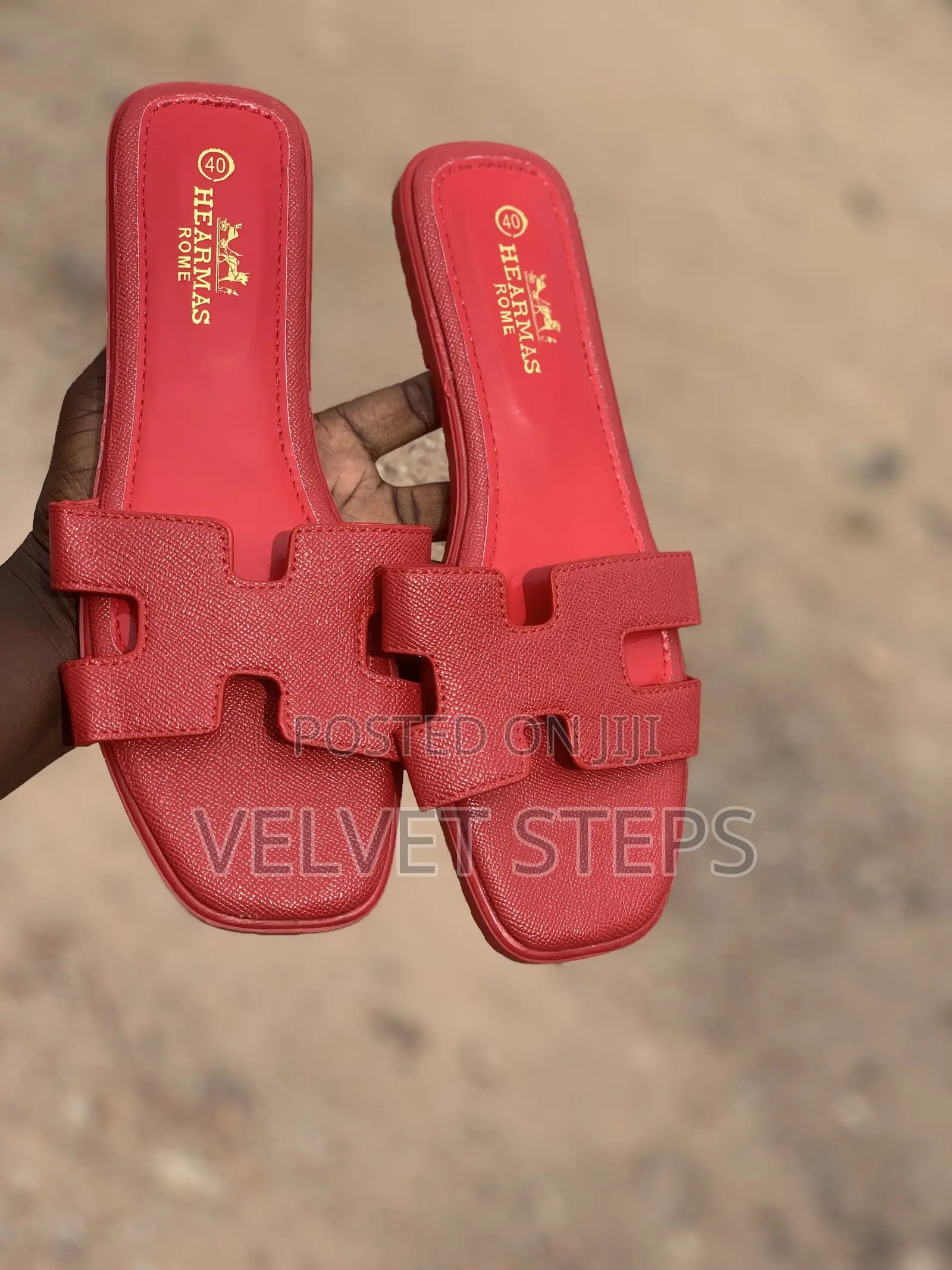 Rough Hermes Slippers