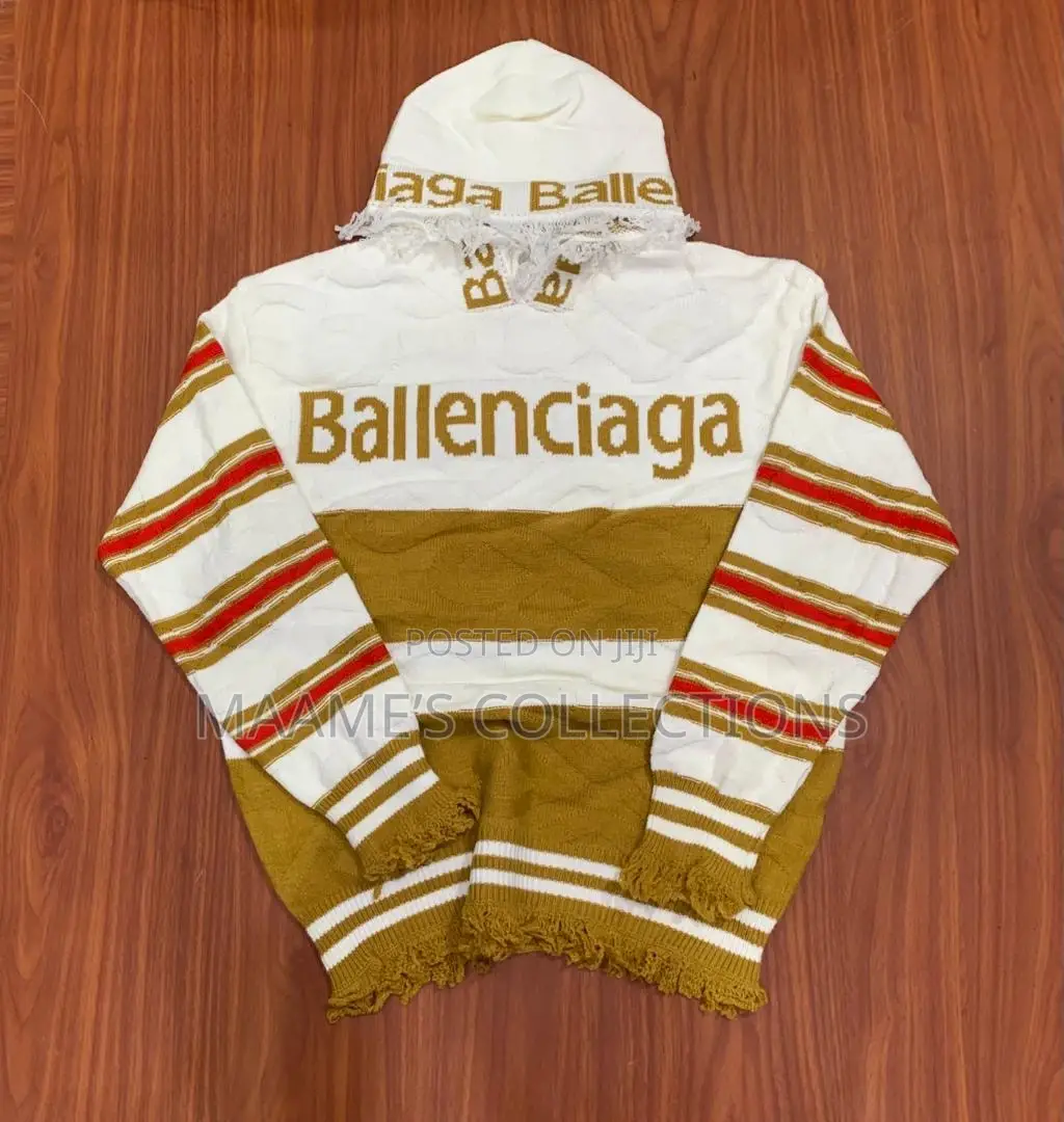 Balenciaga Distressed Knitted Hoodie