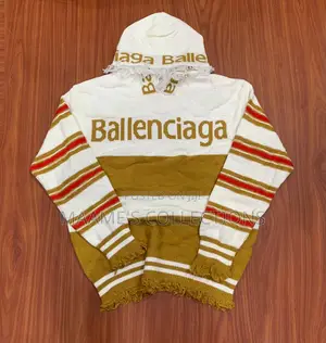 Balenciaga Distressed Knitted Hoodie