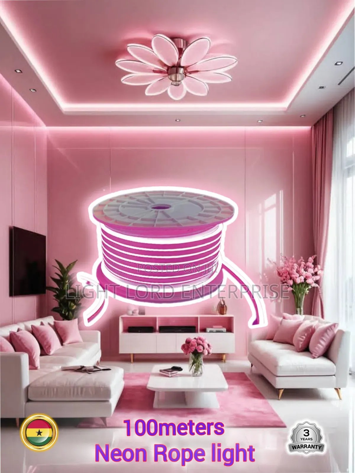 Classic Pinkish Led Strip 100meters