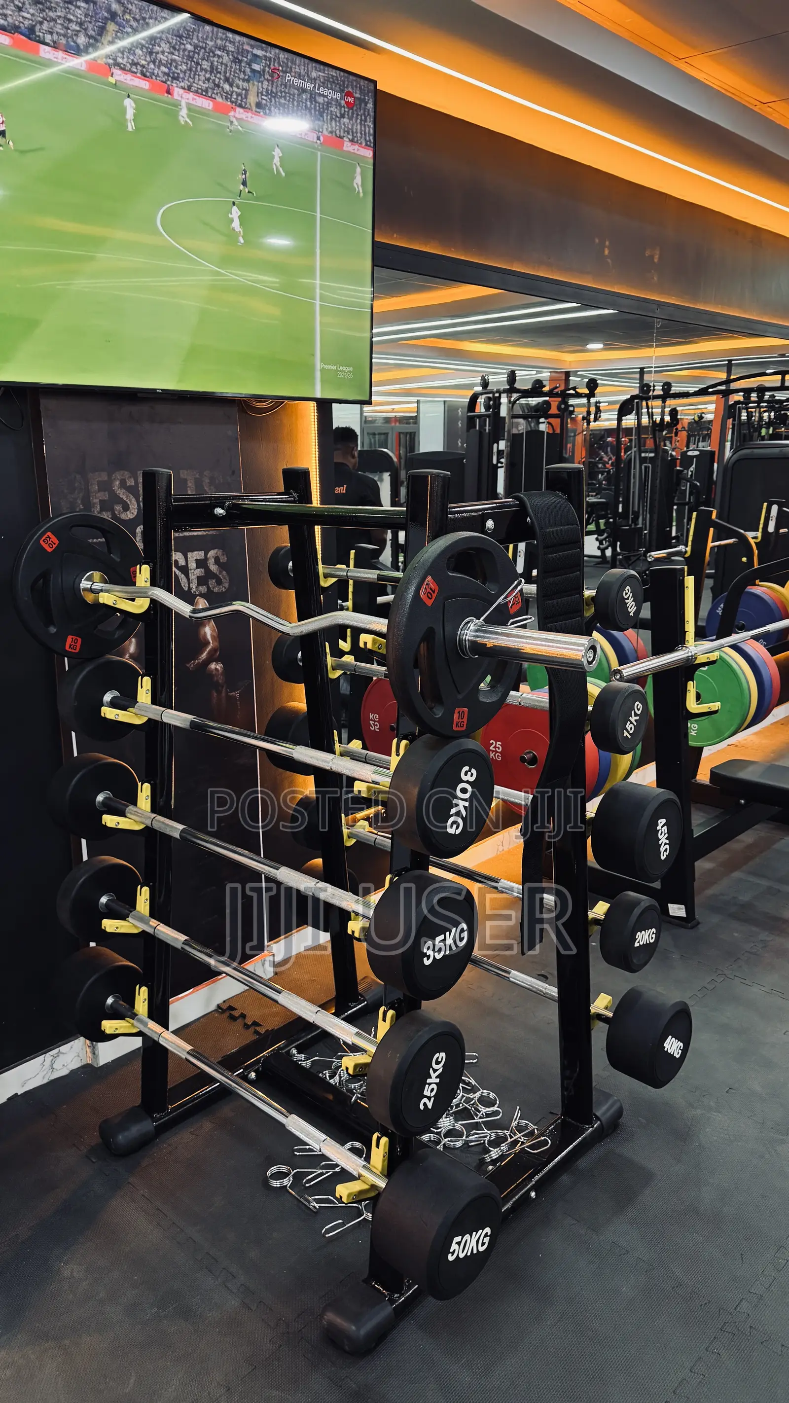 Fixed Barbell With Rack