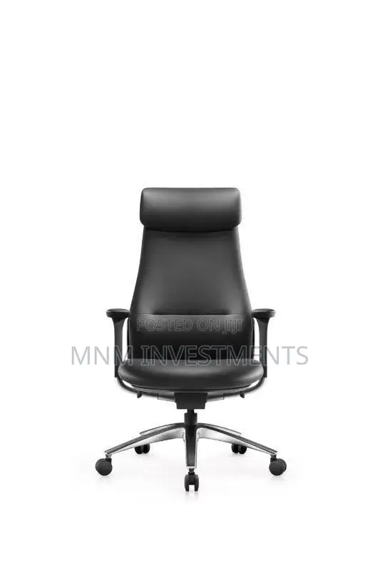Premium Executive Ergonomic Office Chair – Black Leather