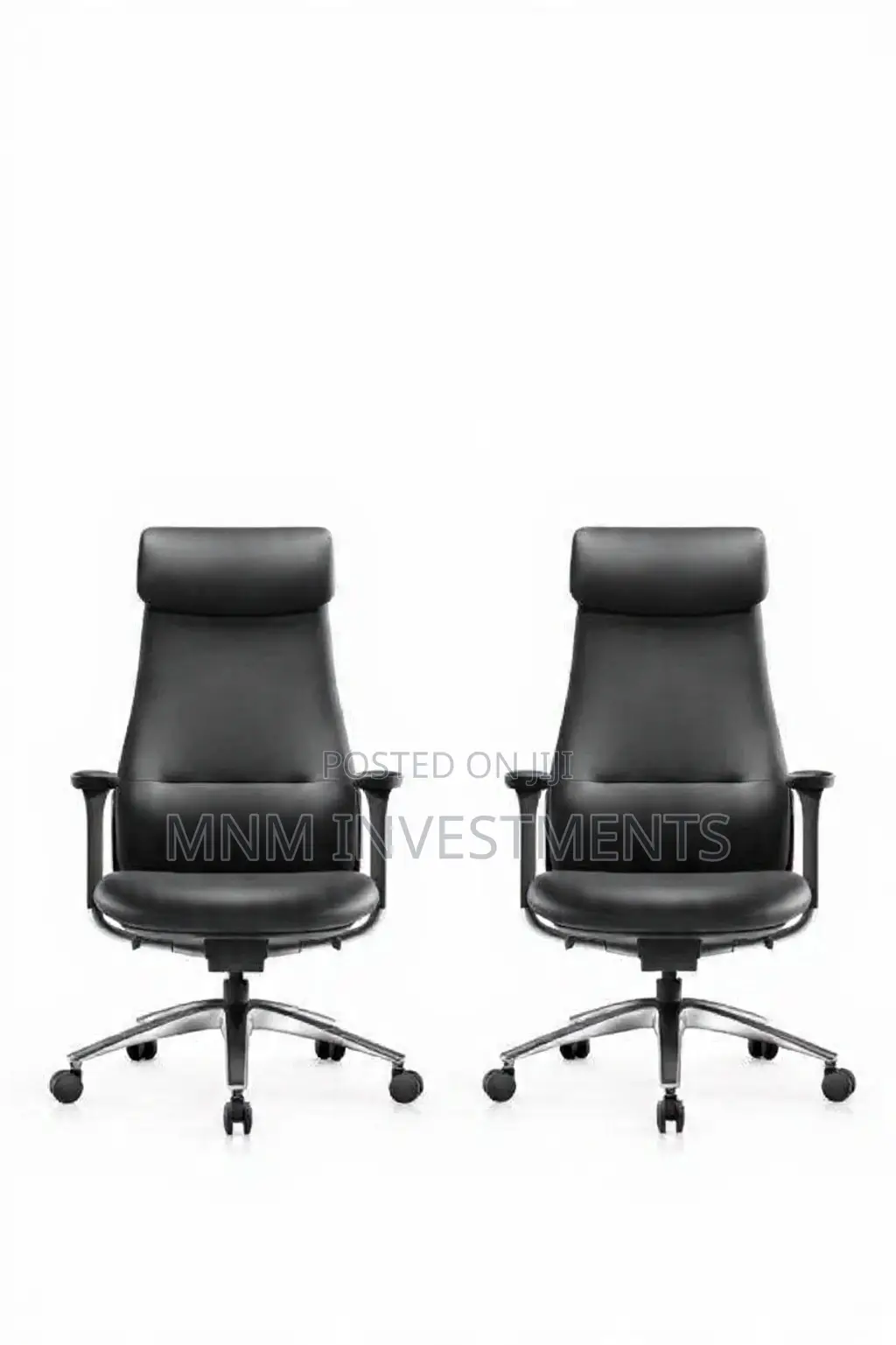 Premium Executive Ergonomic Office Chair – Black Leather