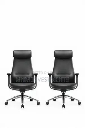 Premium Executive Ergonomic Office Chair – Black Leather