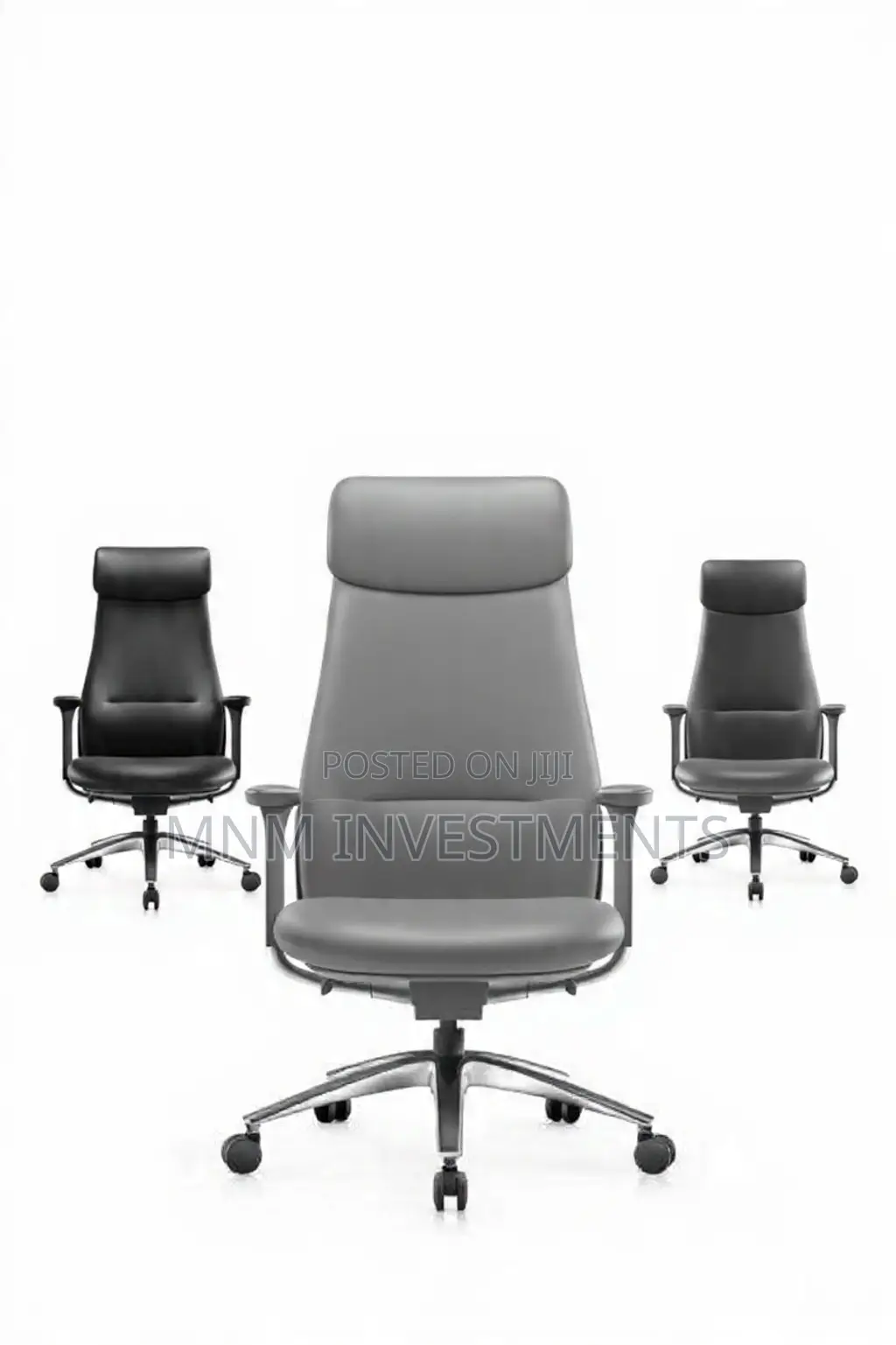 Premium Executive Ergonomic Office Chair – Black Leather