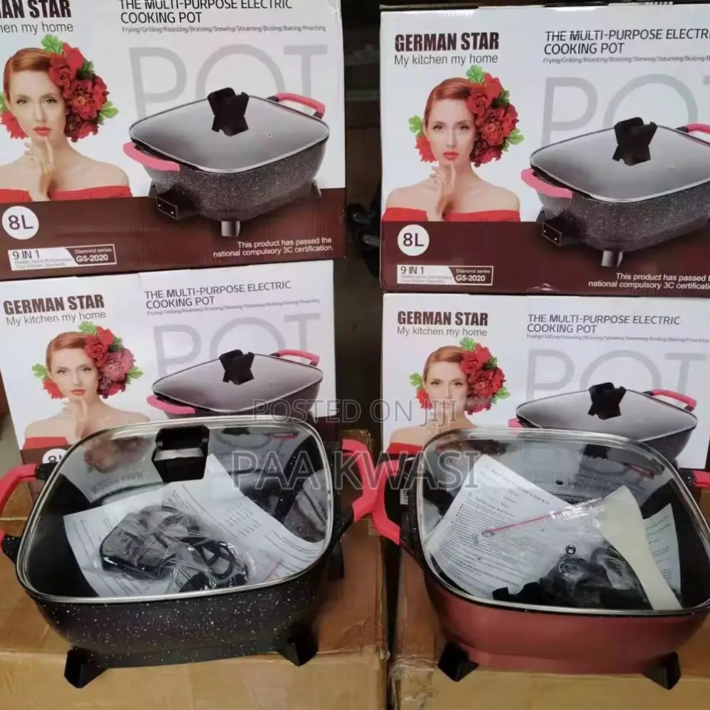 Multipurpose Electronic Cooking Pot, 8 Liters