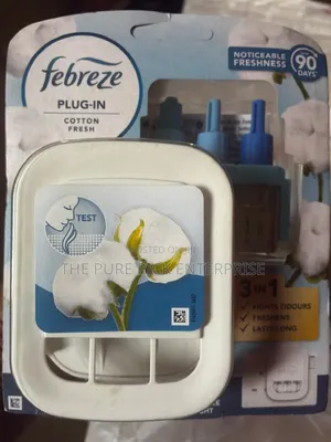 Febreze Air Freshener Plug Refill Starter Kit Cotton Fresh 20ml