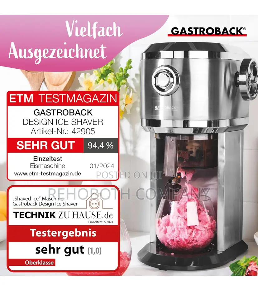 Gastroback 42905 Design Ice Shaver, Stainless Steel