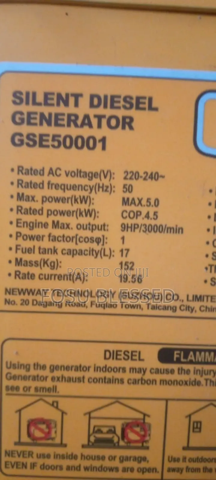 Silent Diesel Generator