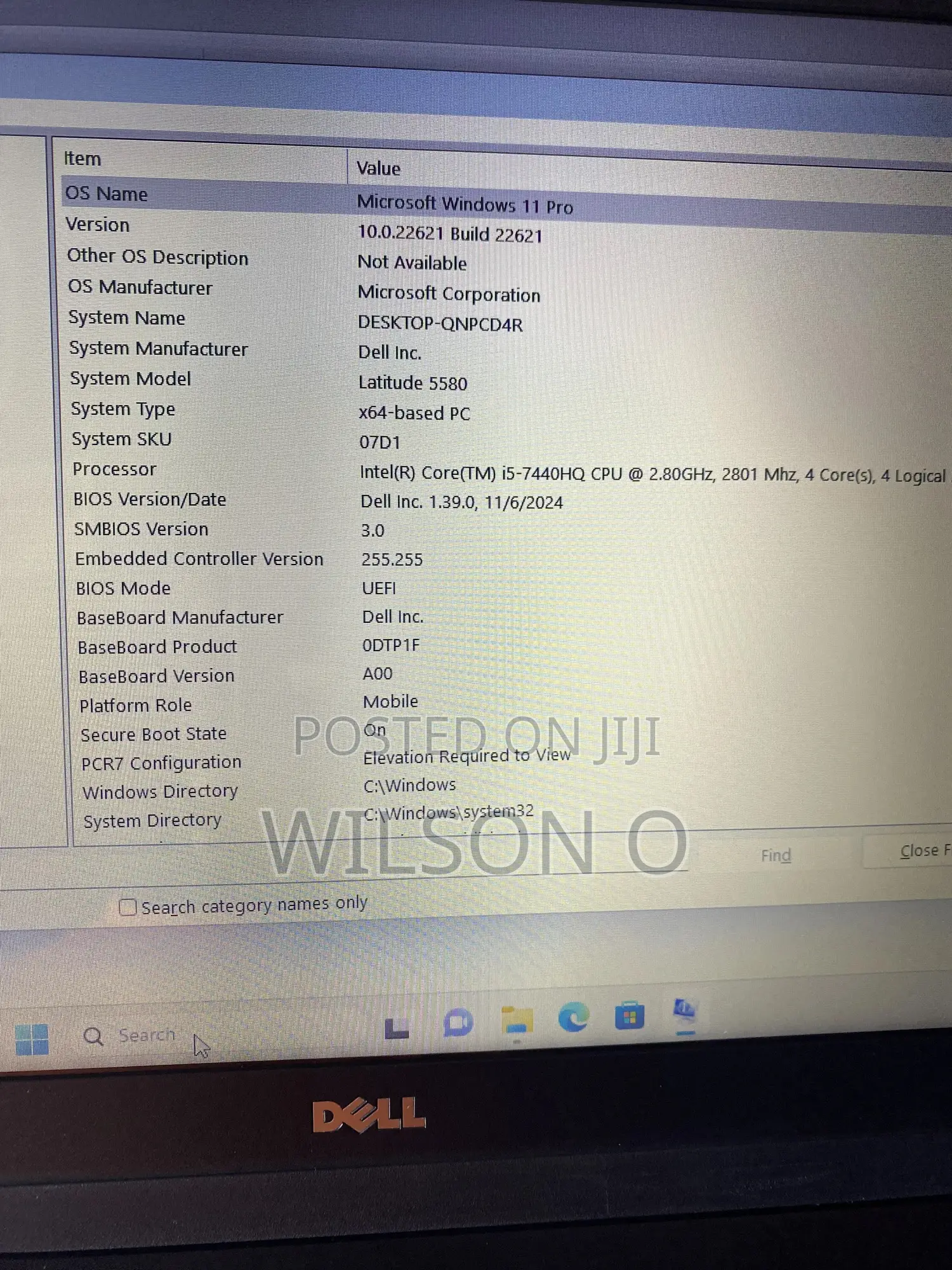 Laptop Dell Latitude 5580 8GB Intel Core i5 SSD 256GB