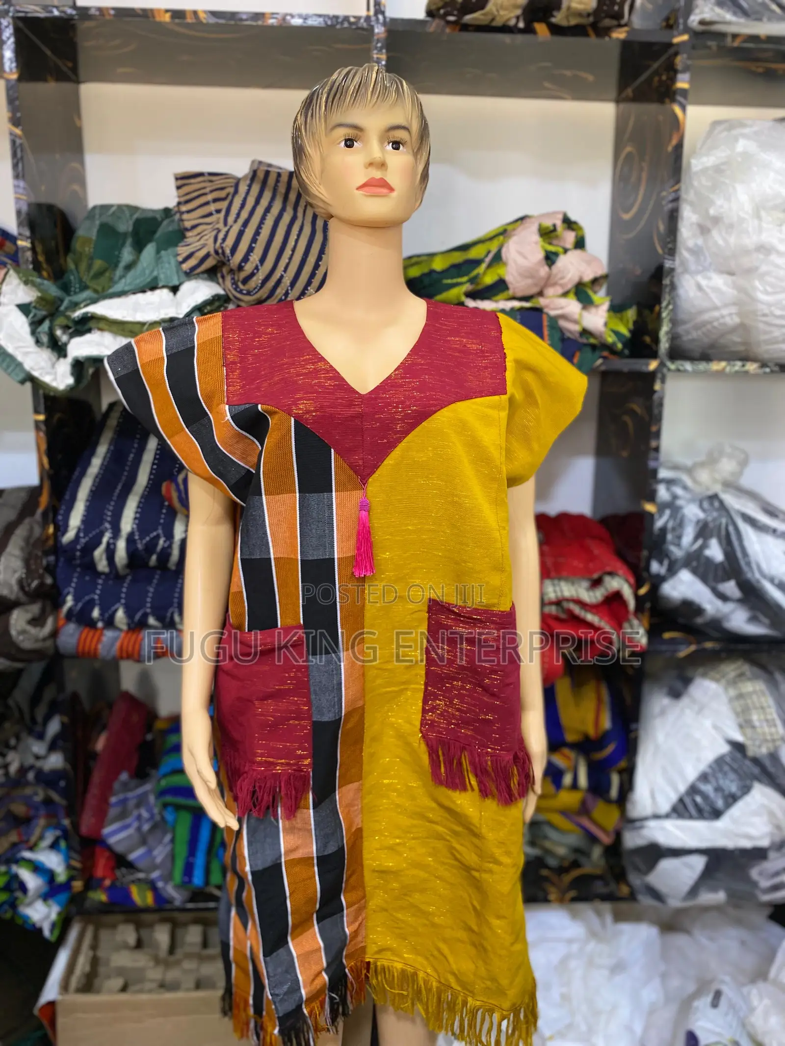 Ladies Smock Fabric Dress