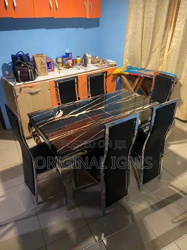 Marble Dinning Table With 6 Chairs