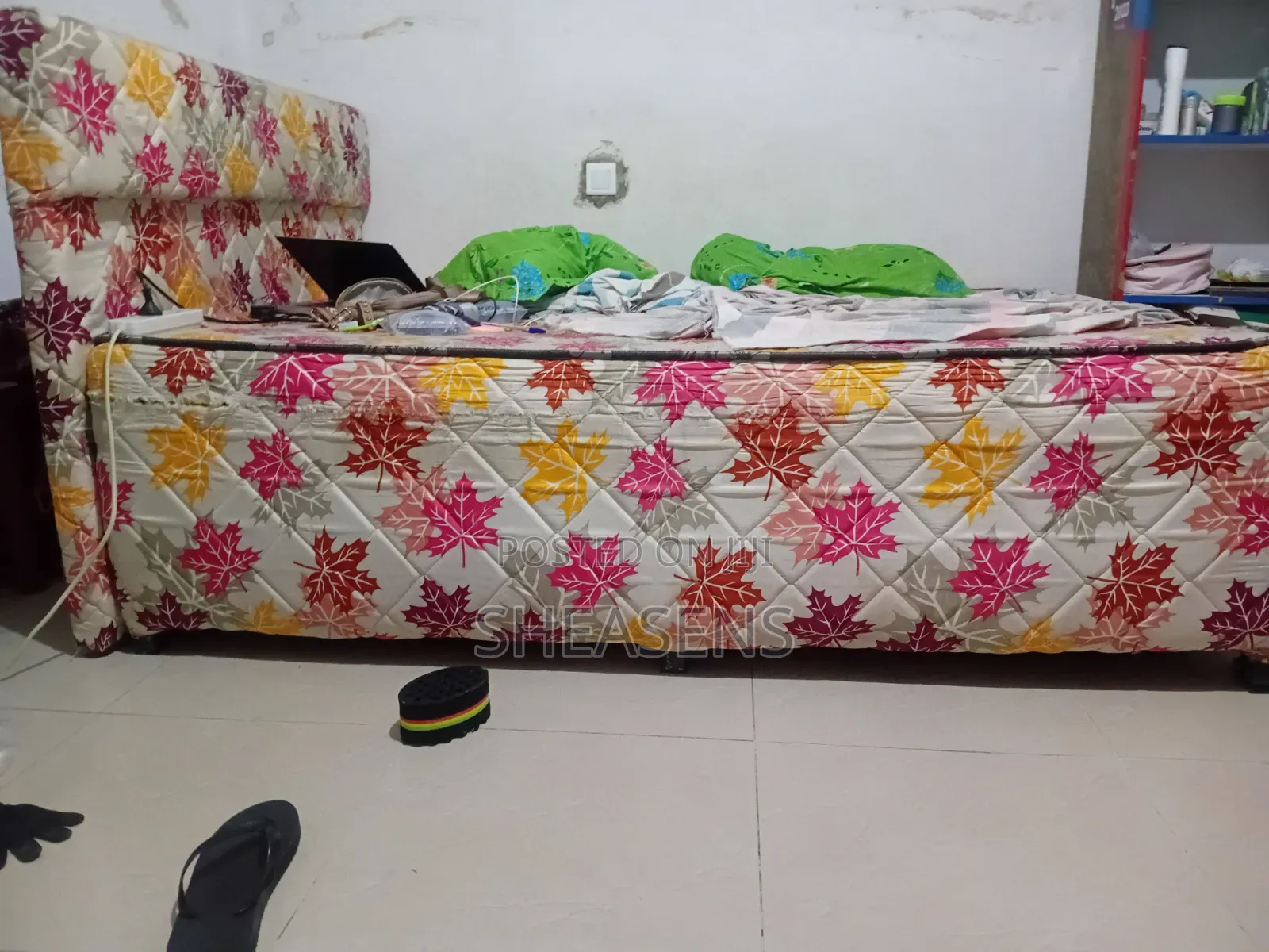 1 Year Used Queen Size Ashfoam Bed and Base