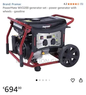 Powermate Wx3200 Generator Set - Power Generator With Wheels