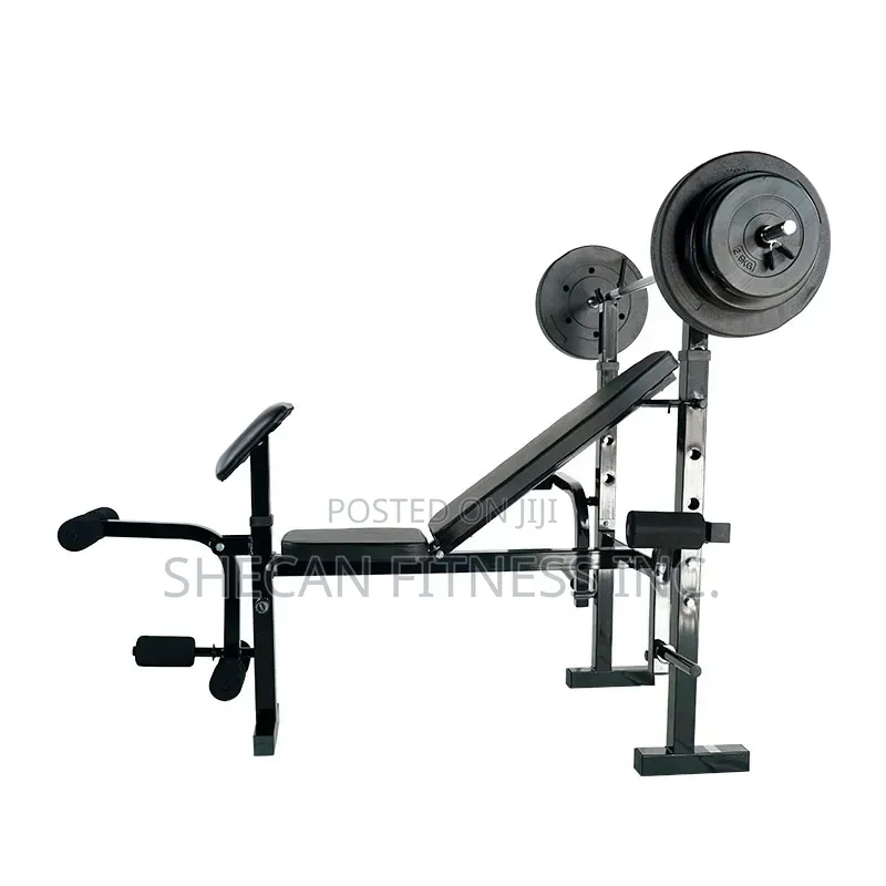 Multi Function Weight Lifting Foldable Bench Press With 60kg Weight