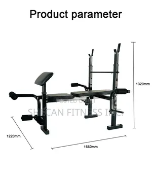 Multi Function Weight Lifting Foldable Bench Press With 60kg Weight