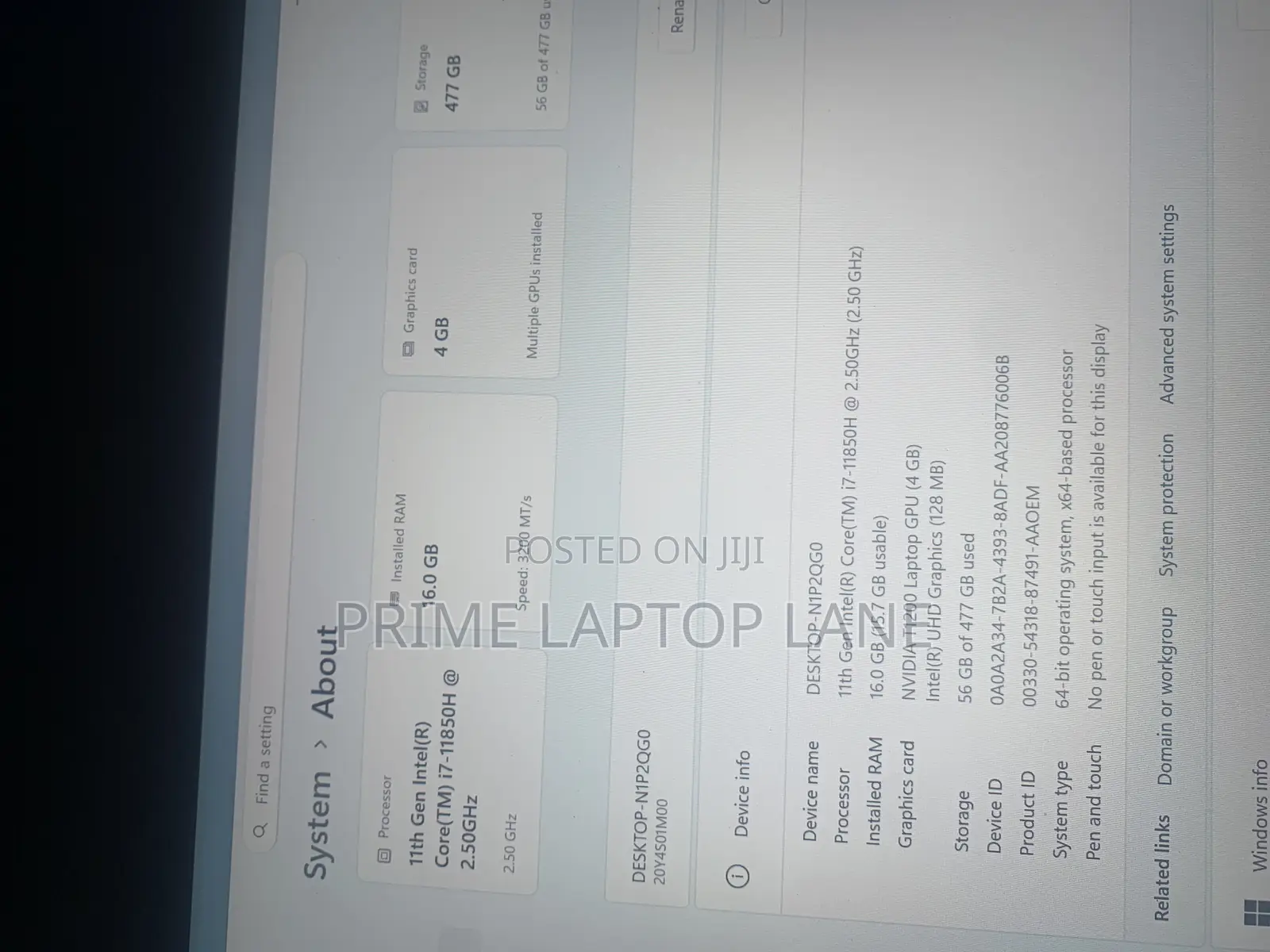 Laptop Lenovo ThinkPad P1 Gen4 16GB Nvidia SSD 512GB