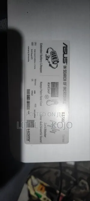 Laptop Asus 4GB HDD 128GB
