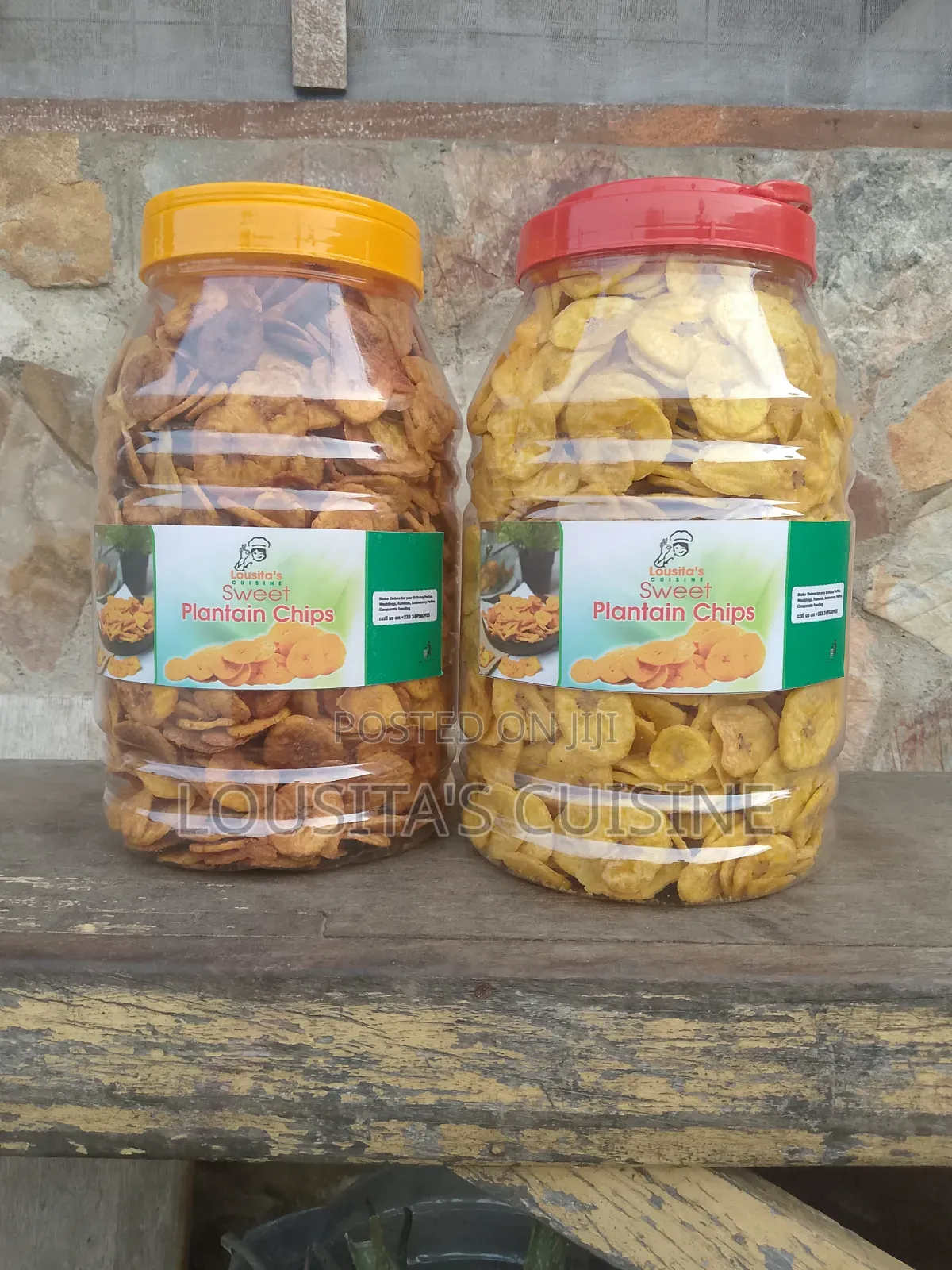 Fresh Crunchy Sweet Plantain Chips - Lousita's Cuisine (Accra)