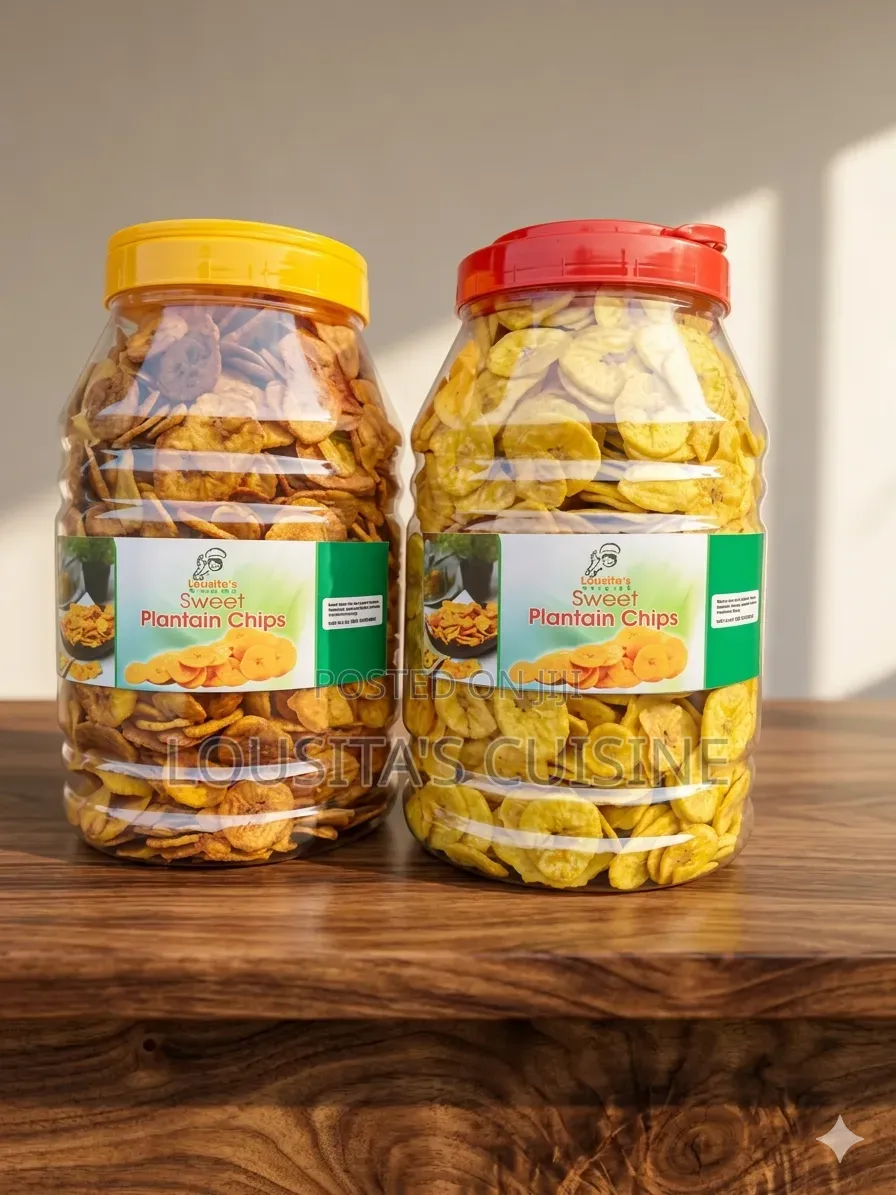 Fresh Crunchy Sweet Plantain Chips - Lousita's Cuisine (Accra)