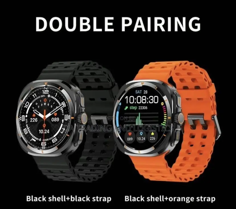Bw8 Smartwatch With Sim Card Slot, Bluetooth Camera - Black/Pink