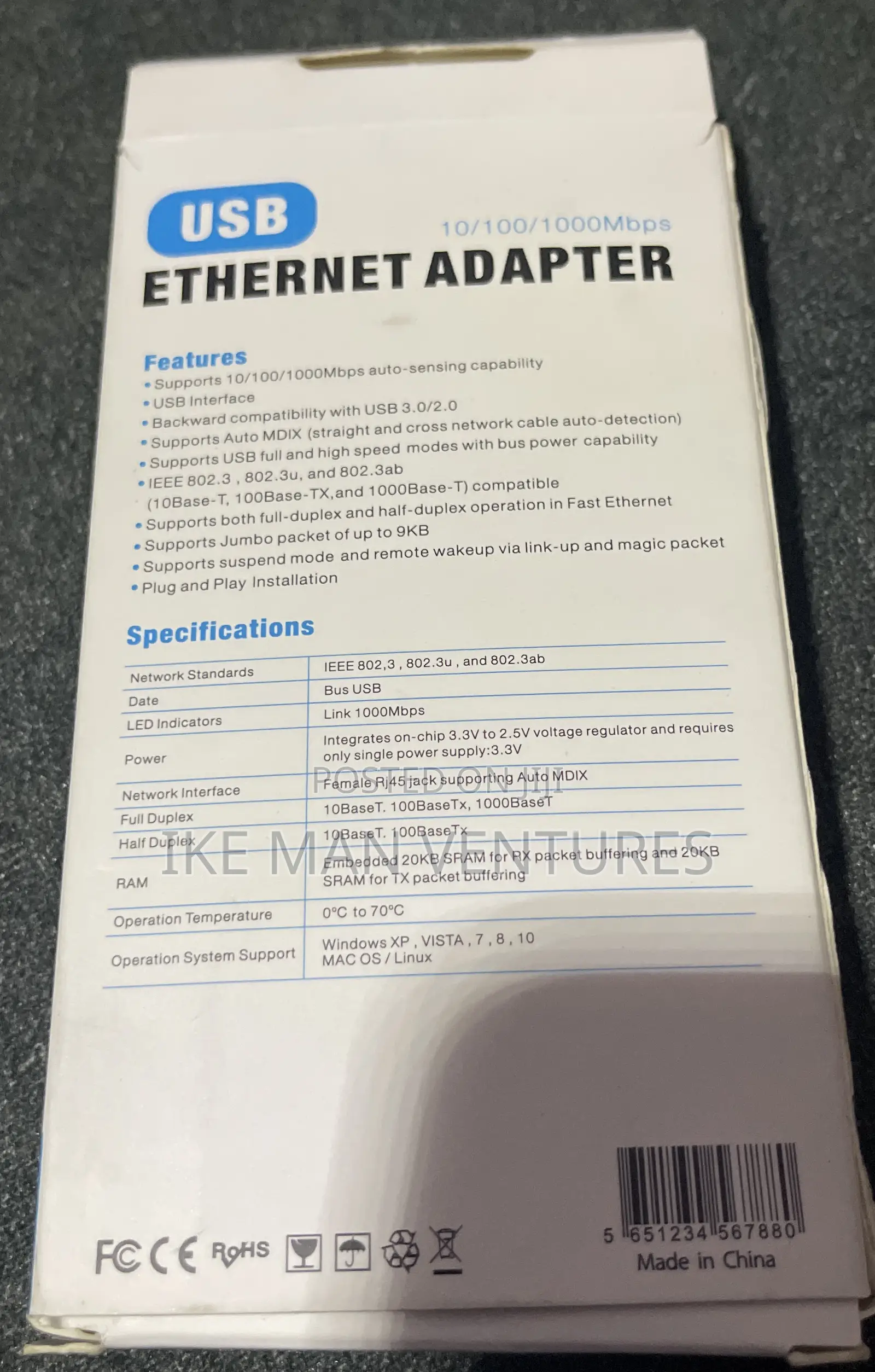 Ethernet To Usb Adapter