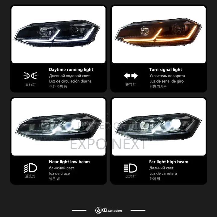 Volkswagen Virtus 2017-2025 Led Headlight