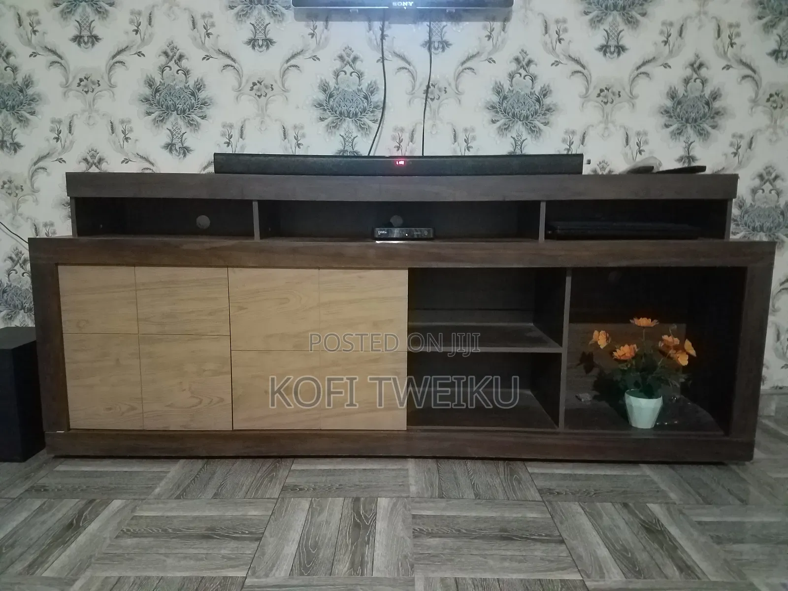 Tv Stand and Turkish Sofa Going for Cool Price
