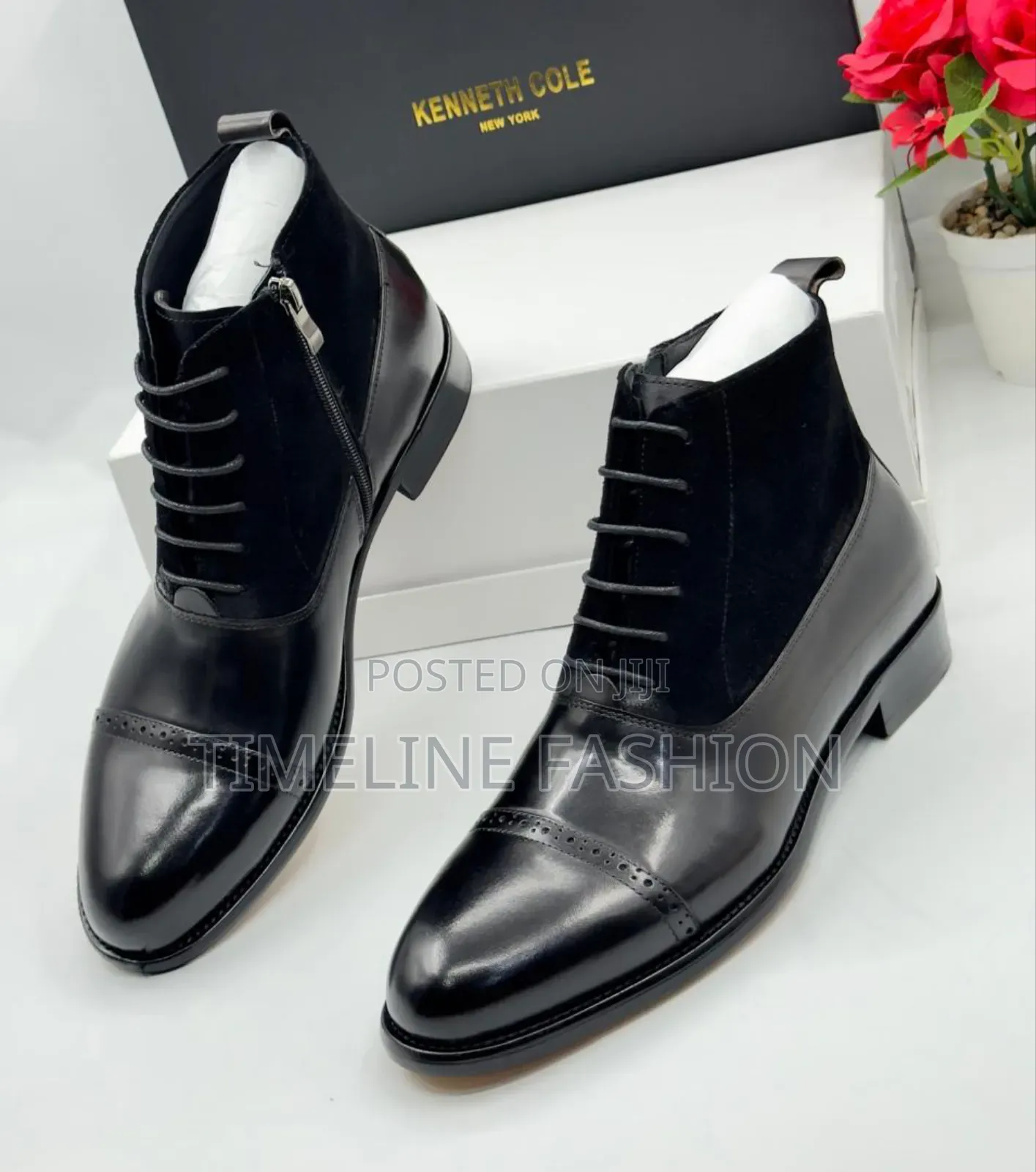 Brand New Kenneth Cole Suede Leather Men's Ankle Boots
