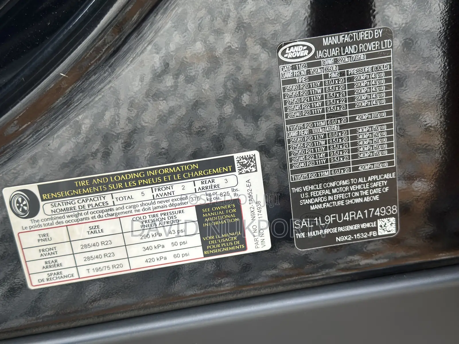 Land Rover Range Rover 2024 Black